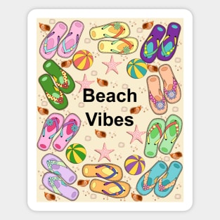 Beach Vibes - Flip Flops Magnet